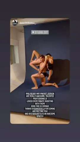 Blue backdrop session