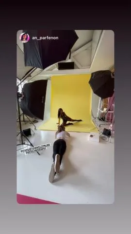 Fashion shoot in action