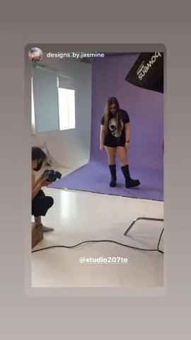 Purple backdrop shoot