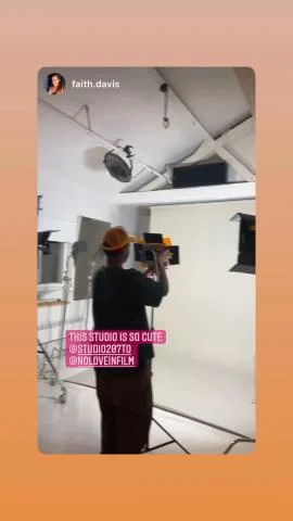Shoot day at the studio